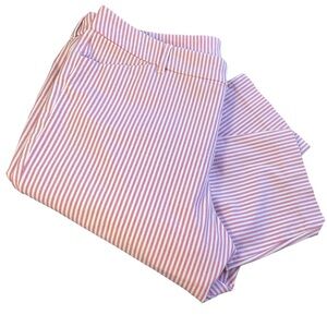 Old Navy Pixie Slim Pocket Stretch Mid Rise Pant Red & White Stripes No TAG XXL